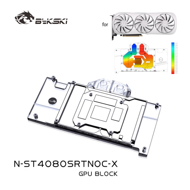 Rtx 4080 Water Cooling Block - Bykski N-ST4080SRTNOC-X وحدة معالجة الرسومات لـ