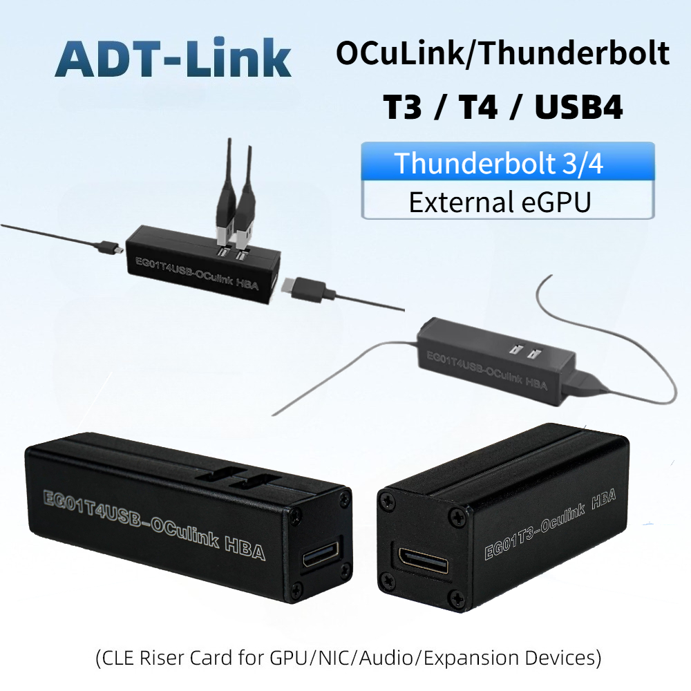 Gpu External Dock Egpu Thunderbolt 4 - محول T3 / T4 OCuLink Thunderbolt