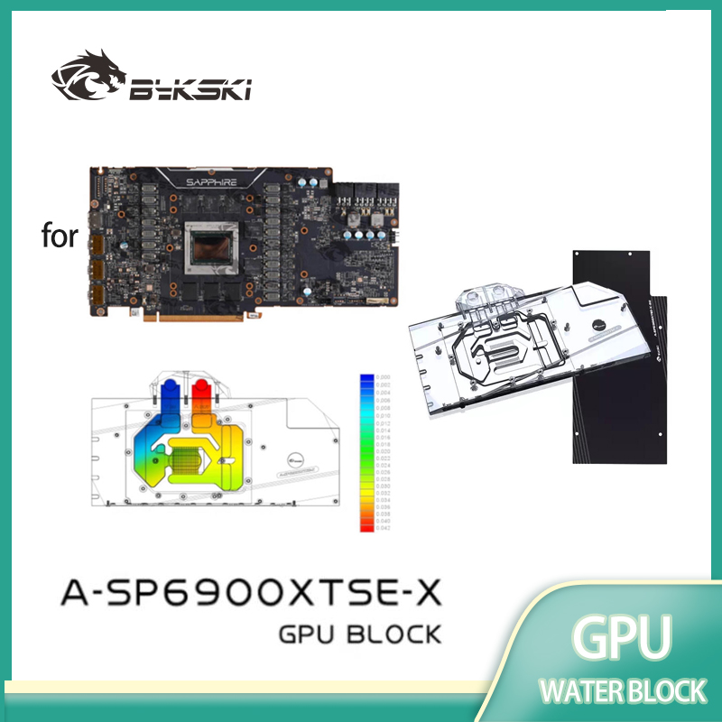 Rx 6900 Xt 16Gb - Bykski GPU كتلة المياه لـ SAPPHIRE