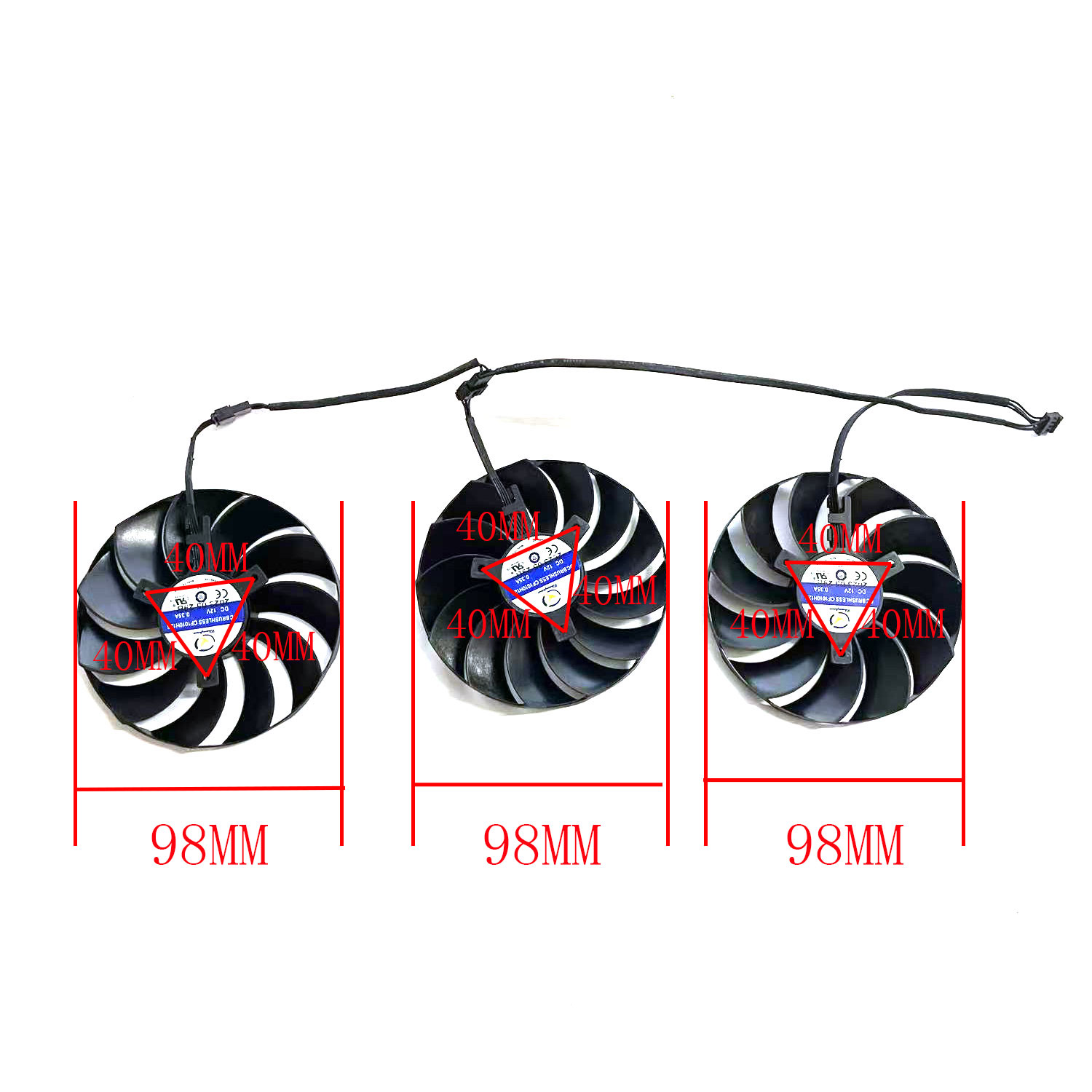 مروحة تبريد جديدة 4PIN 98MM CF - مراجعة Rx 7800 Xt 16Gb وسعره