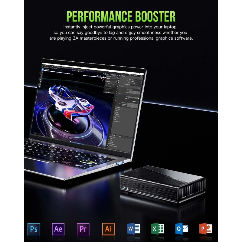 محطة إرساء Oculink eGPU Dock G - مراجعة Oculink Gpu Dock Station وسعره