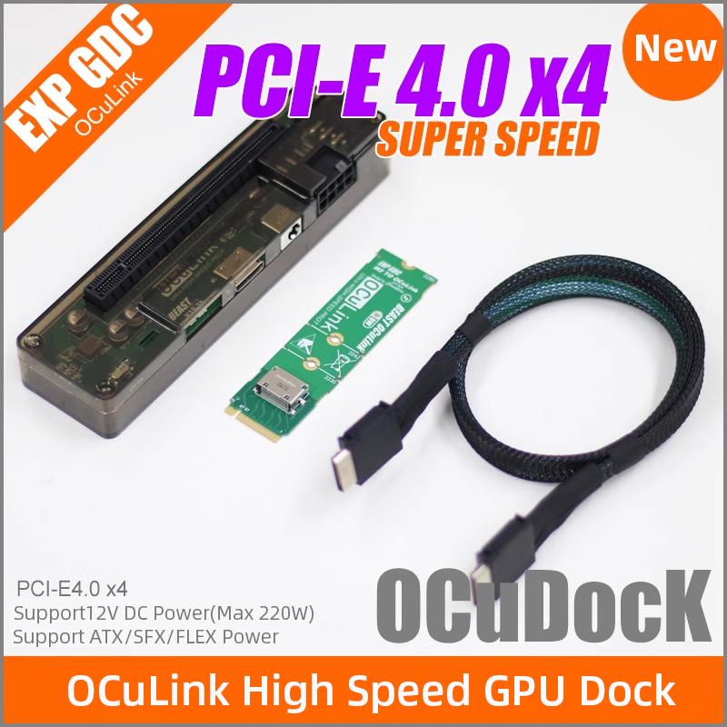 EXP GDC OCuLink محول بطاقة رسو - مراجعة Oculink Gpu Dock Station وسعره