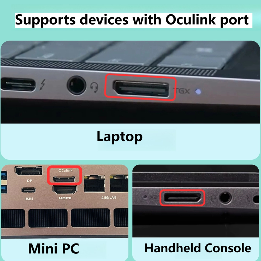 قاعدة توصيل وحدة معالجة الرسوم - مراجعة Oculink Gpu Dock Station وسعره
