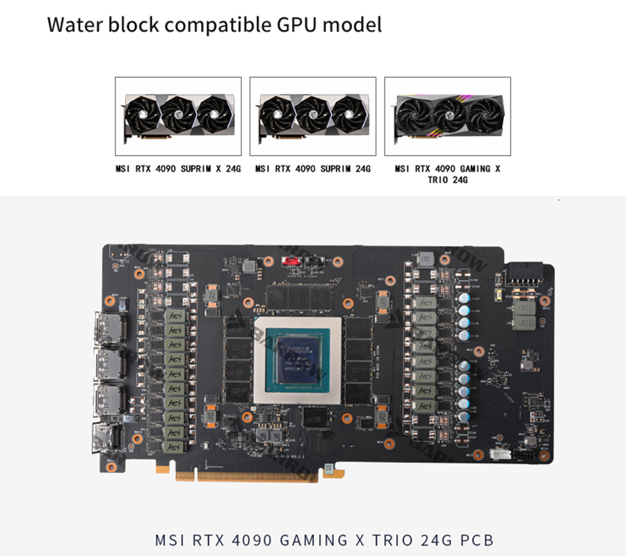 Barrow GPU Water Block، لـ MSI - مراجعة Rtx 4090 Water Block Full Cover وسعره