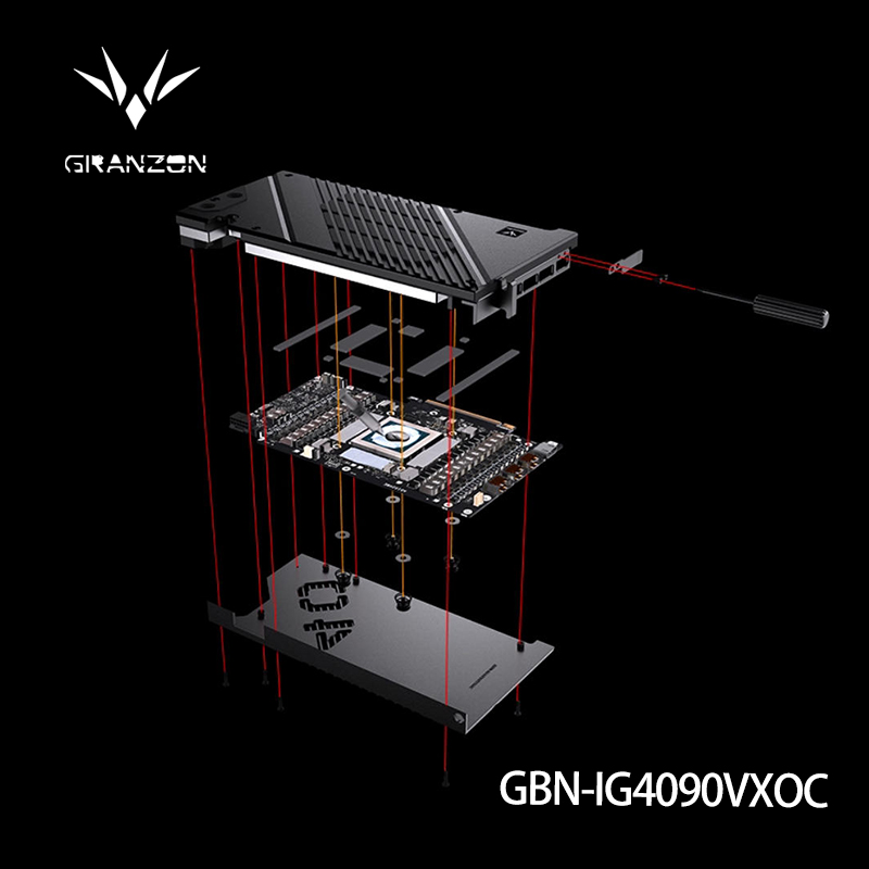 حاجب حراري Granzon لبطاقة الرس - مراجعة Rtx 4090 Water Block Full Cover وسعره